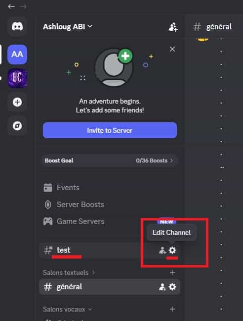 Edit channel settings