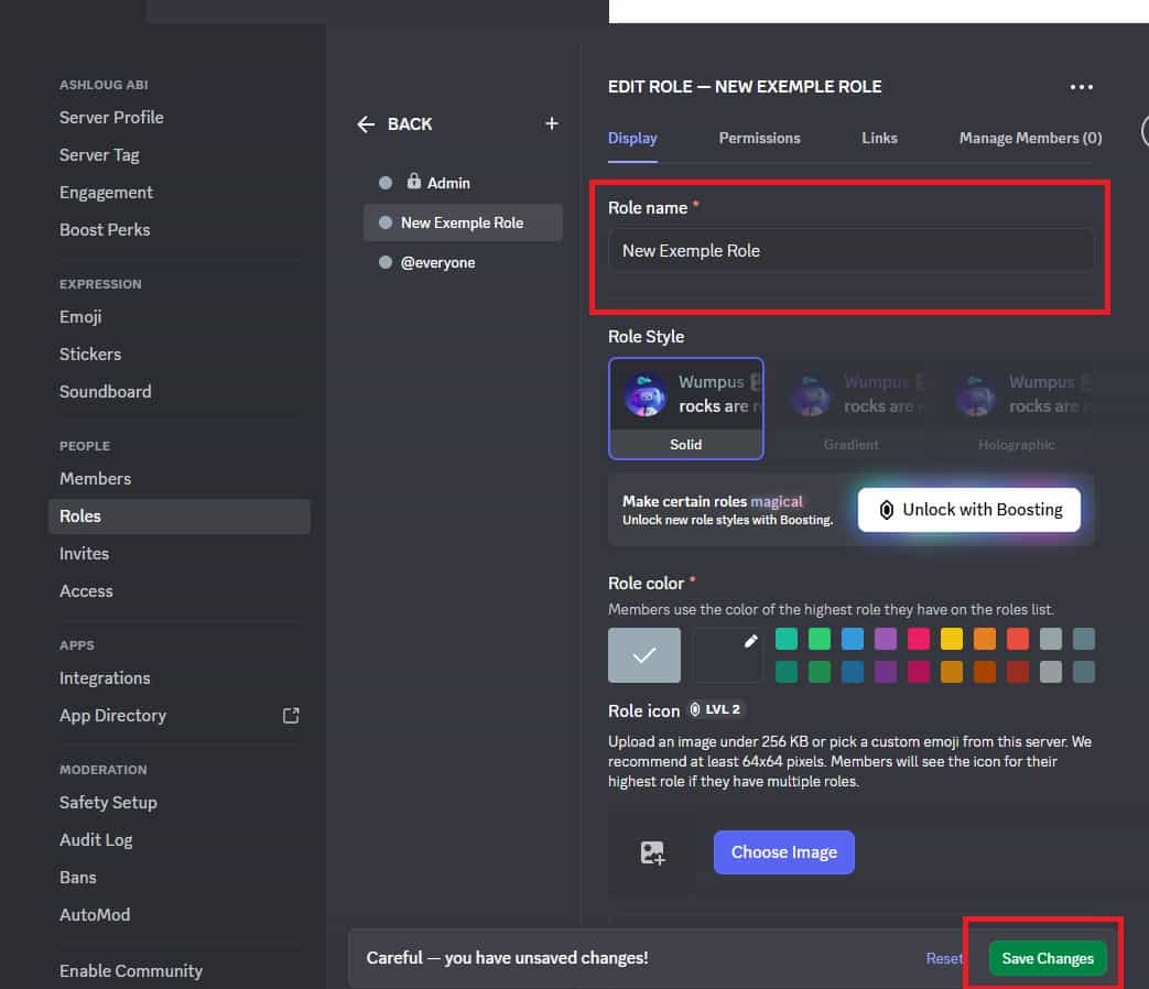 Admin and Moderator roles