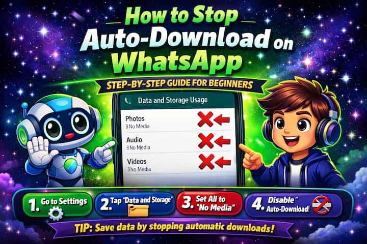 Stop WhatsApp auto-download