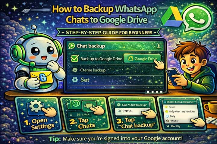 Backup WhatsApp chats to Google Drive
