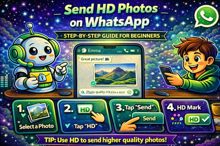 Send HD photos on WhatsApp
